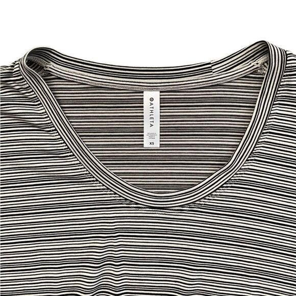 ATHLETA Cloudlight Stratus Striped Top Black and White Size XS - Picture 4 of 6